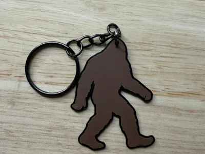 Bigfoot Keychain