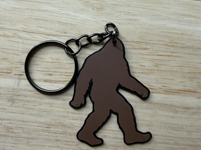 Bigfoot Keychain