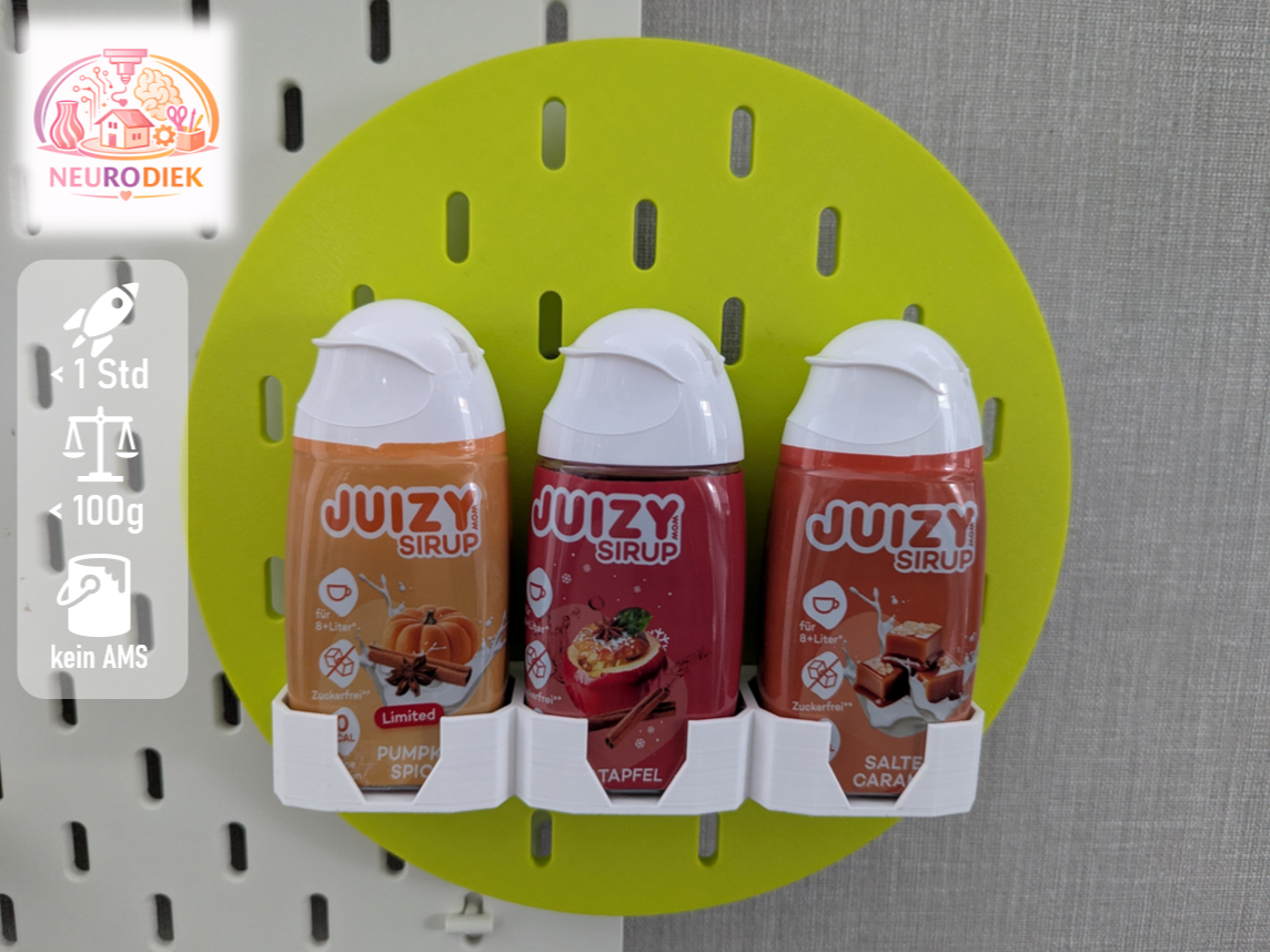 Ikea Skadis Halter Juizy Sirup Flasche