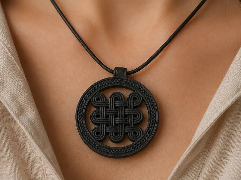 Celtic Knot Pendant - Round Jewelry Charm