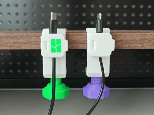 桌夹式可旋转数据线整理器