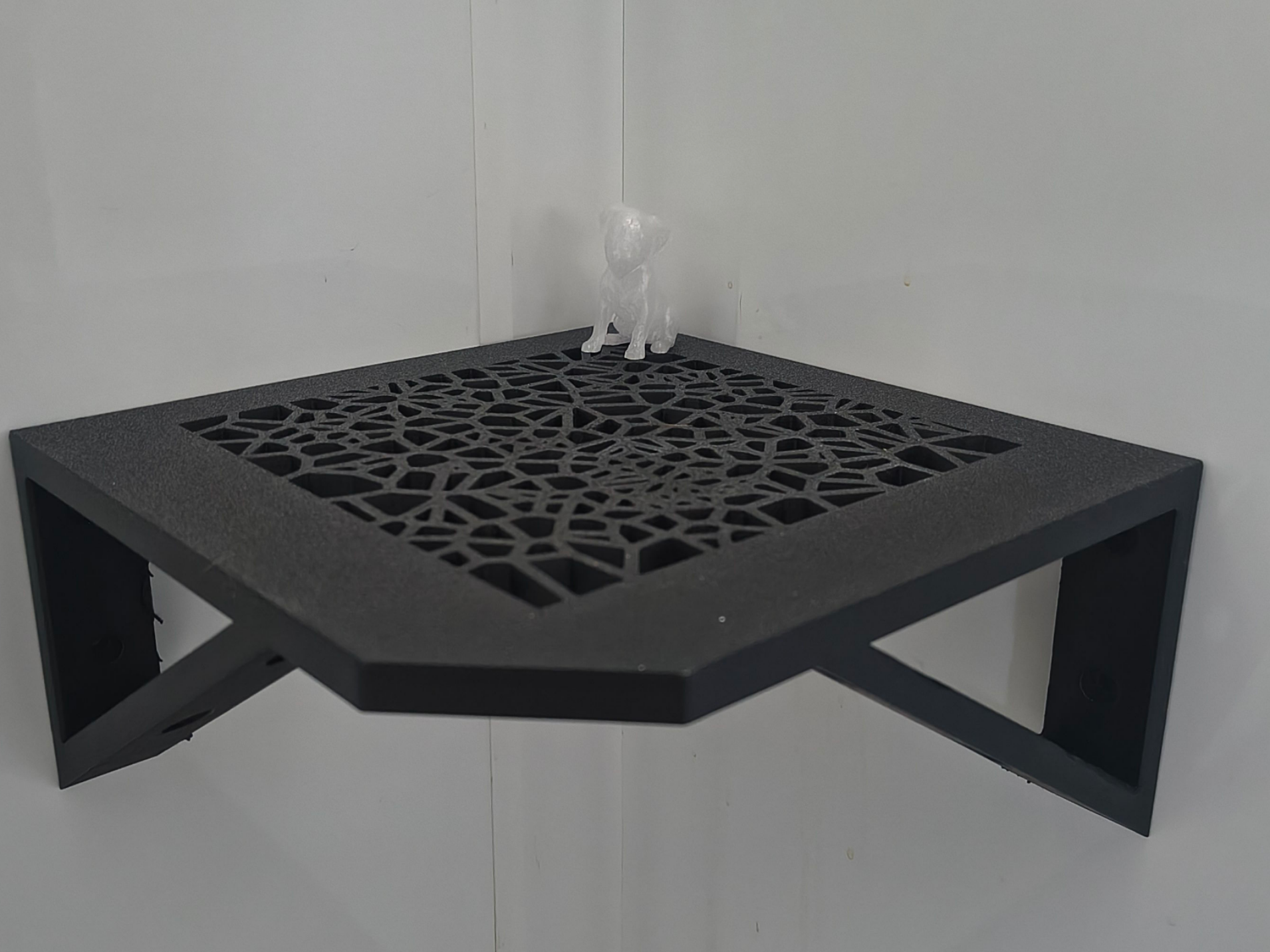 Max Corner Floating Wall Shelf Art version
