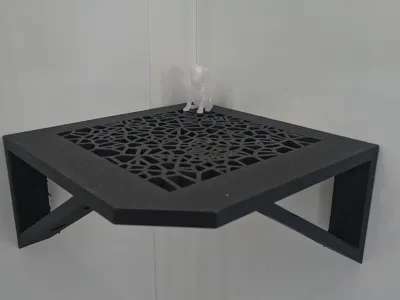Max Corner Modern Floating Wall Shelf