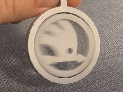 Free-Spinning Škoda Logo Keyring (Print-in-Place)