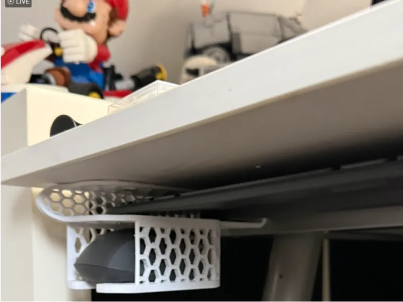 Underdesk Logitech K950+M750