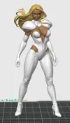 White Suit Multi Color