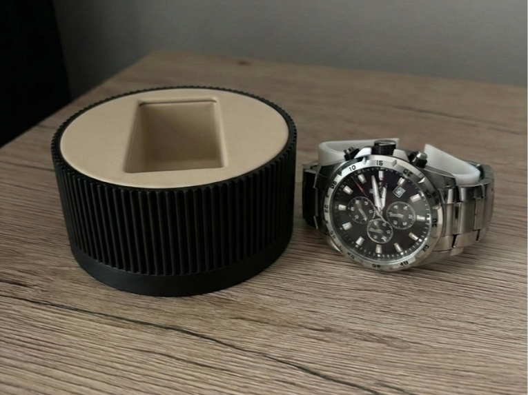 Modern Ribbed Watch Stand Minimalist Holder NO AMS