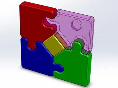 JigSaw Puzzle Fridge Magnets