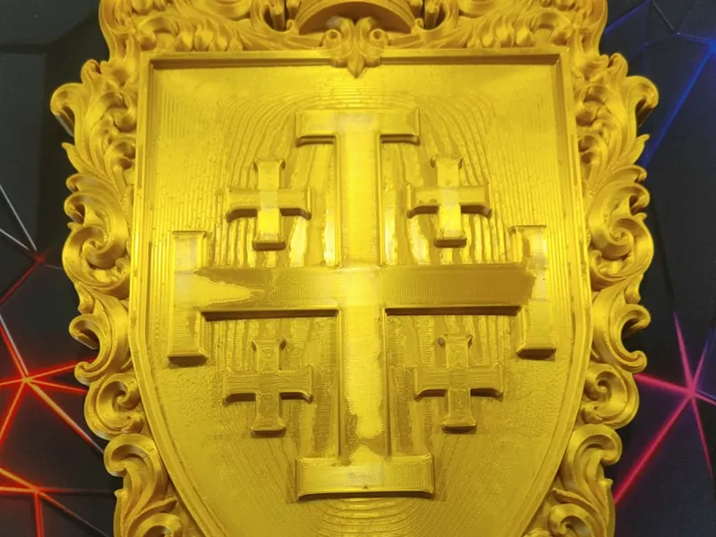 King Baldwin IV Shield with Jerusalem Cross