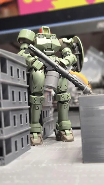 Escenografía en miniatura: Modular Dual Lane Roads for Gunpla Scale Dioramas — vista de referencia 5