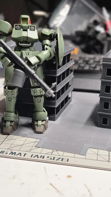 Escenografía en miniatura: Modular Dual Lane Roads for Gunpla Scale Dioramas — vista de referencia 4