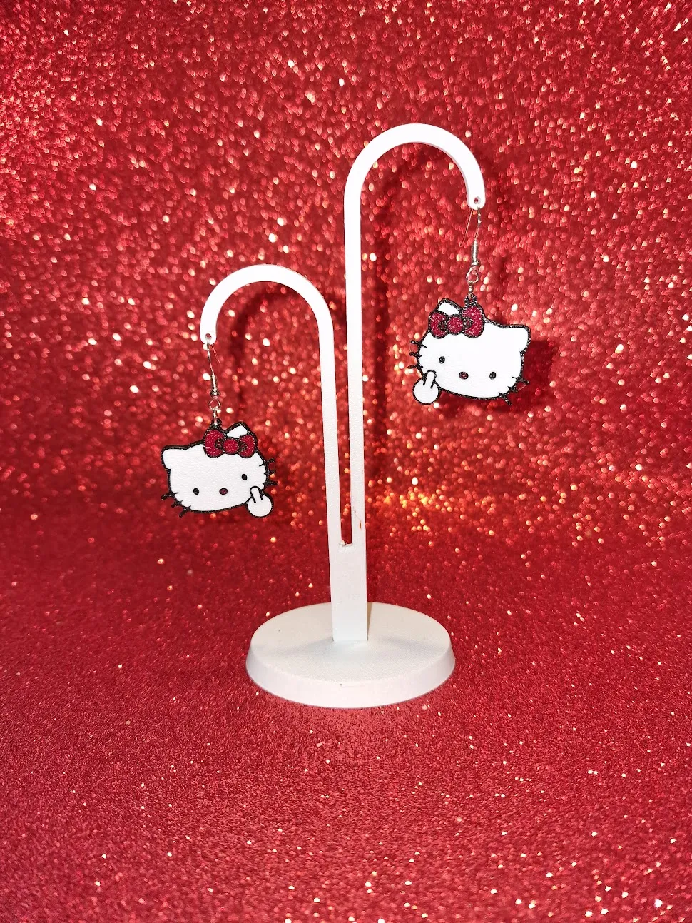 Hello Kitty bad earrings view 3