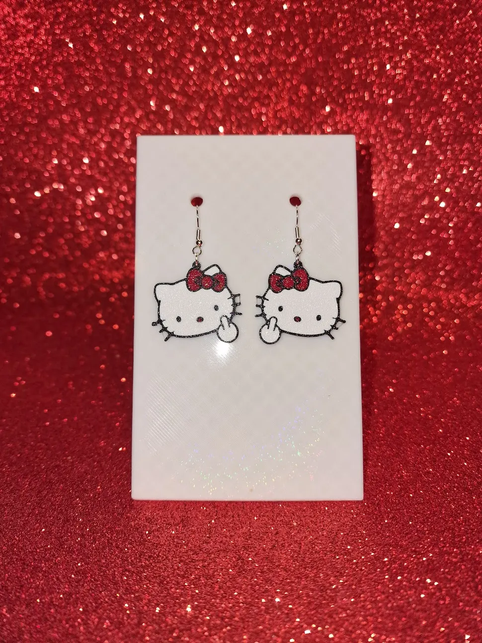 Hello Kitty bad earrings view 2