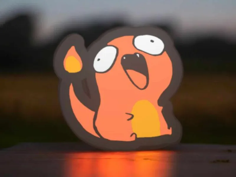 Derpy Charmander lightbox - 1 AMS - 4 Colours
