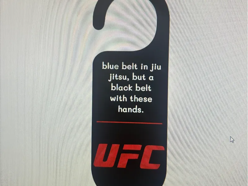 door sign / ufc