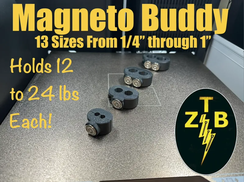 Magnetic "Zip Tie Buddy" Cable Clamp Up To 24 lbs