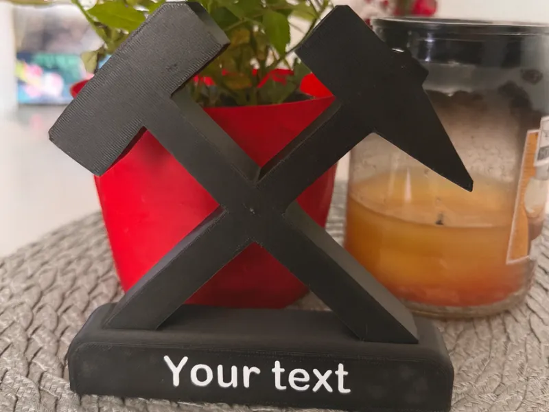 Glück Auf! Mining decor with your text