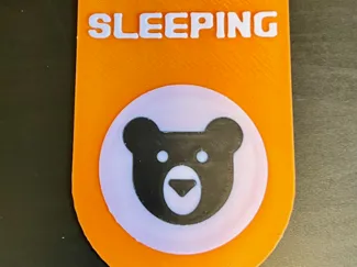 Sleeping Bear Door Hanger