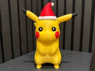 Pikachu with Santa hat