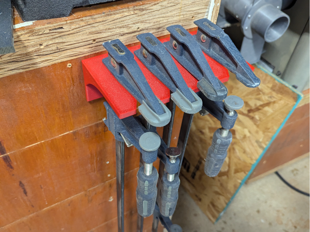 F Clamp Rack - 4 Position F style Clamp Hanger
