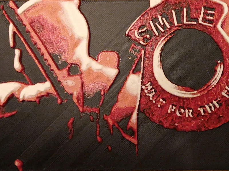 Hueforge Deadpool Smile Wait for Flash Parody Bild