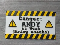 danger sign 0.2mm layer, 2 walls, 15% infill
