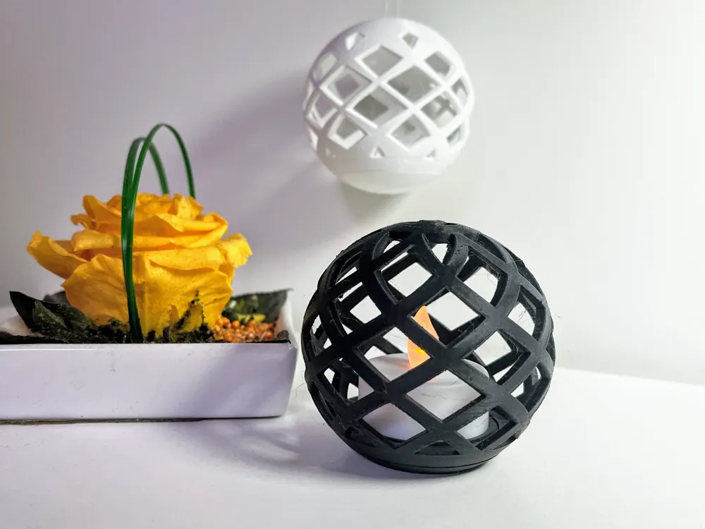 Christmas Tea Light Ball by RG 3DPrint - MakerWorld