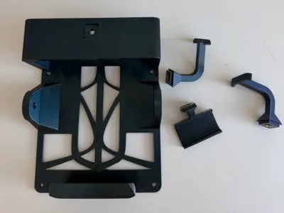 Bicycle helmet, shoes, and accessories holder