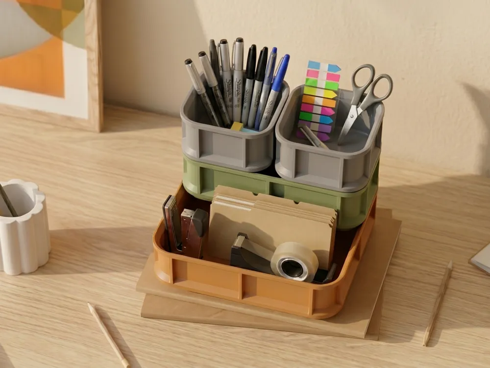 Stax Logic – Stackable Modular Storage Boxes - Free 3D Print Model ...