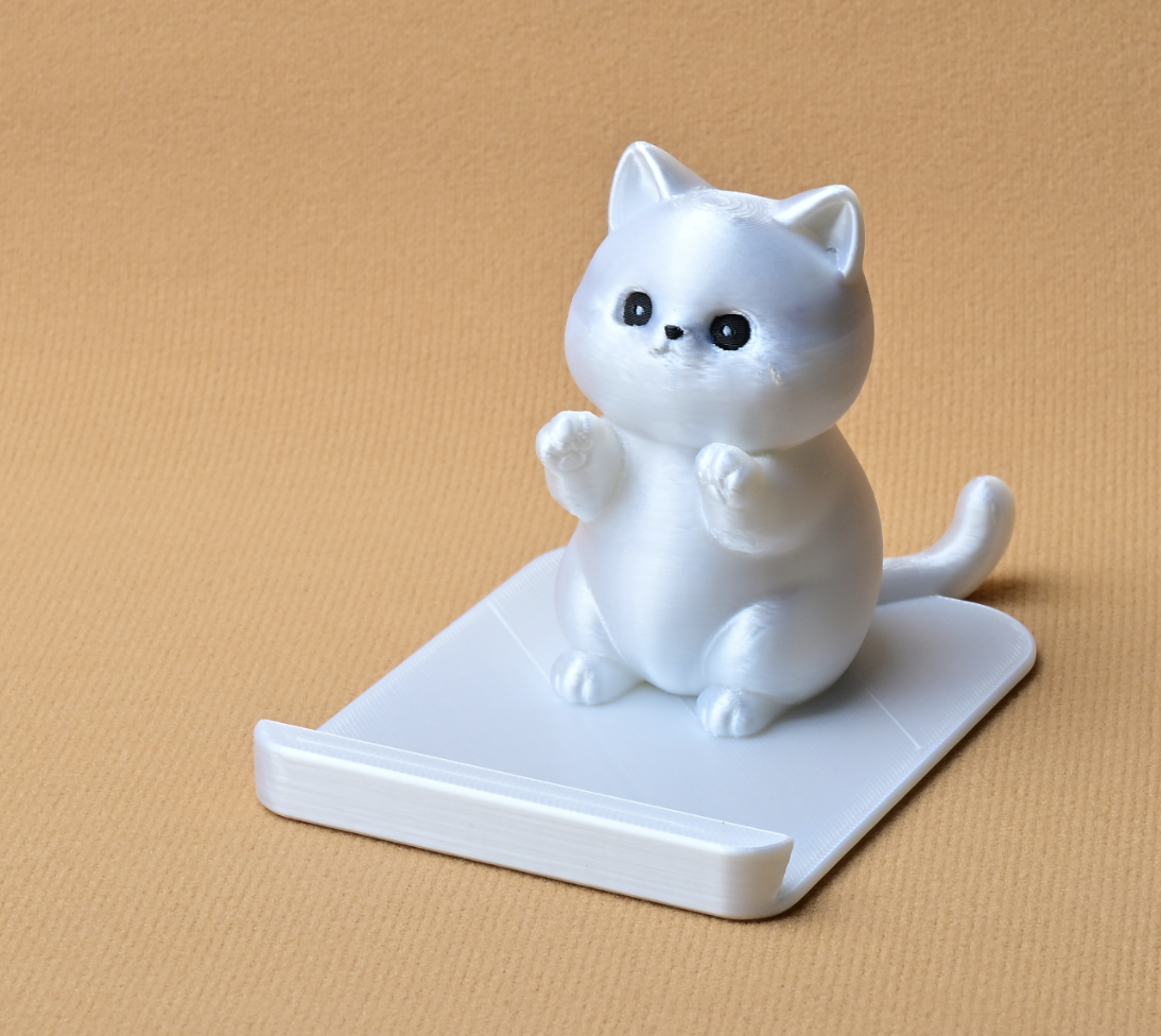 Miniatura 2 do modelo 3D 小猫手机支架（一体无支撑）