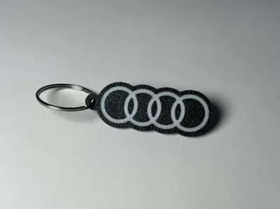 Audi logo keychain