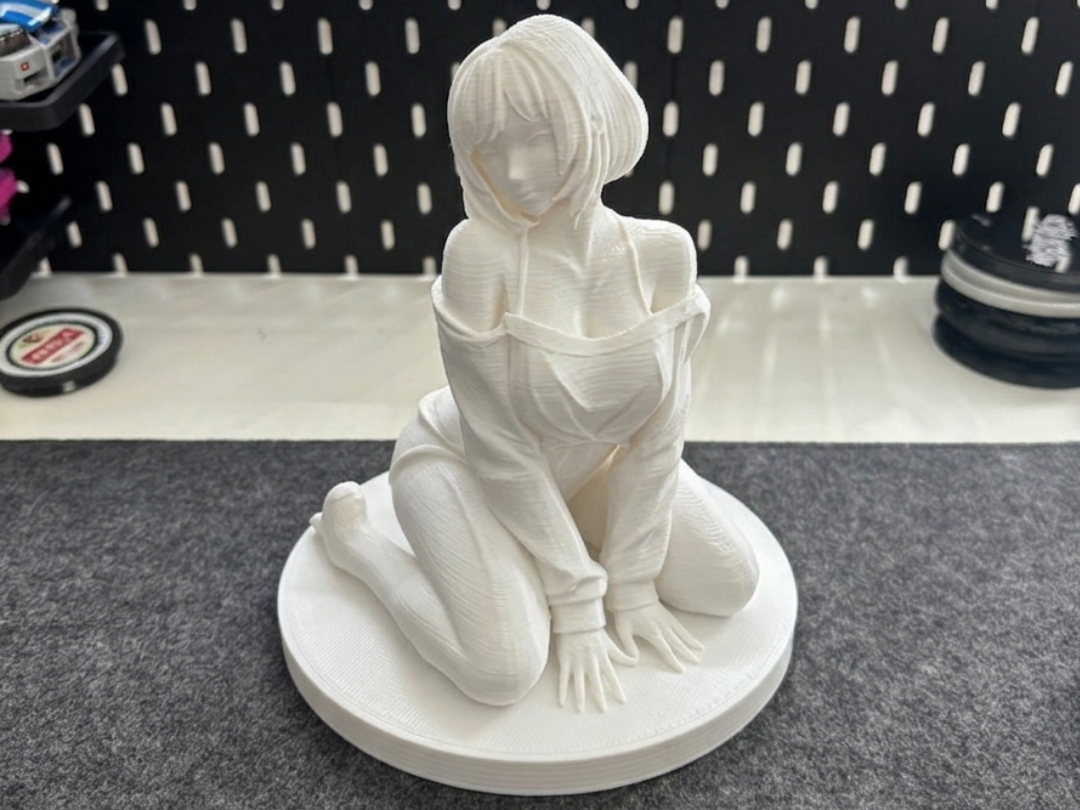 Kawaii Cozy Girl - Relaxed Sitting Pose