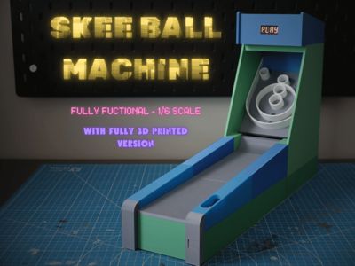 Fully Functional 1/6 Scale Skee Ball Machine