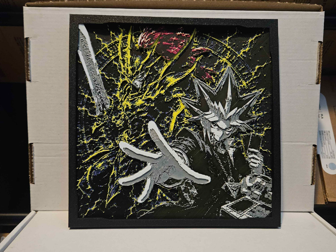 Yami Yugi and Black Luster Soldier hueforge Gray