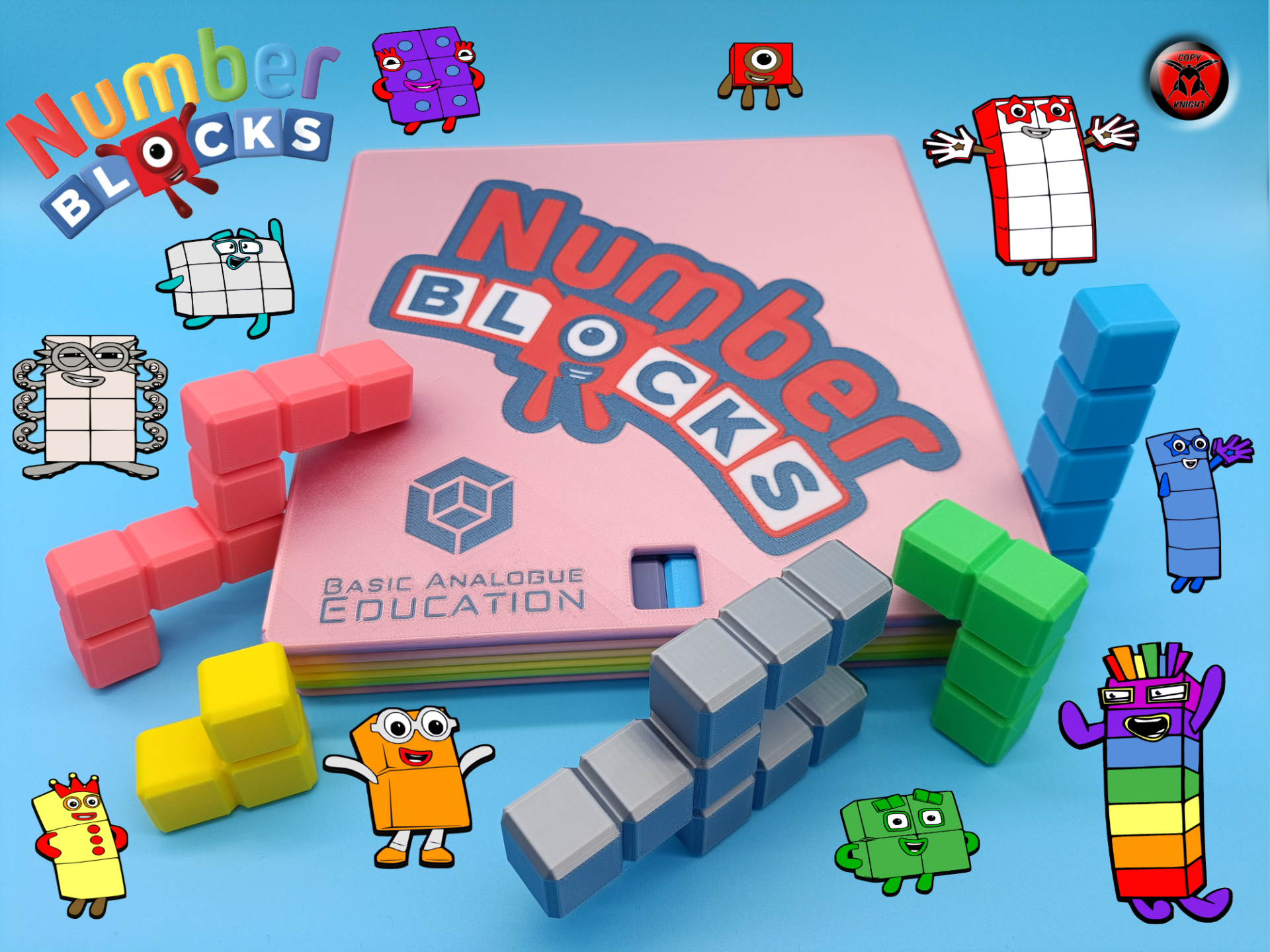 Number blocks for children to learn creativity