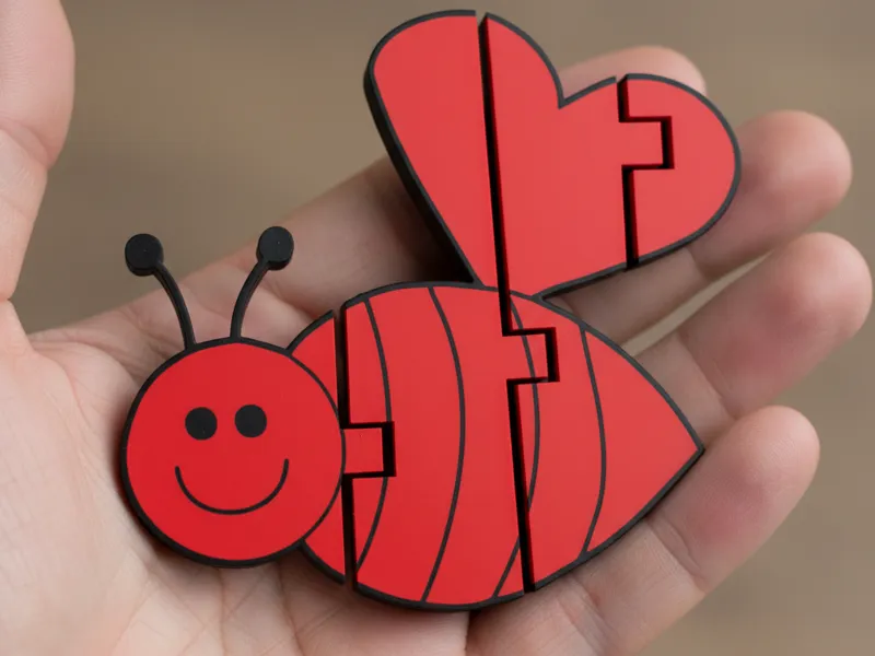 Valentine’s Day bee fidget