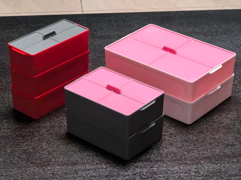 Large Stackable Storage Boxes with Lids