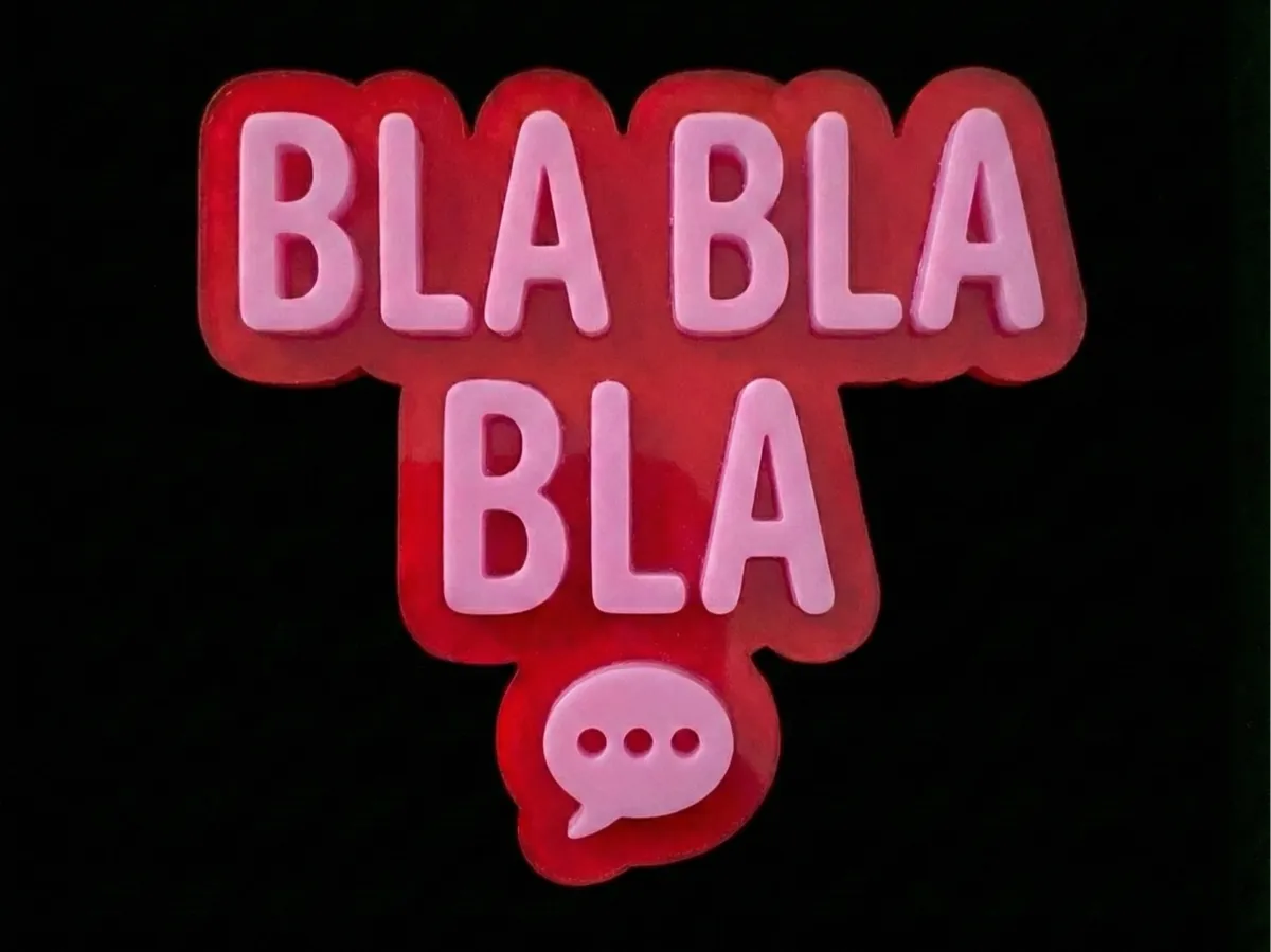 Bla Bla Bla – 3D Valentine's Day Keychain - Free 3D Print Model ...