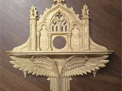 Cathedral Wings Wall Shelf