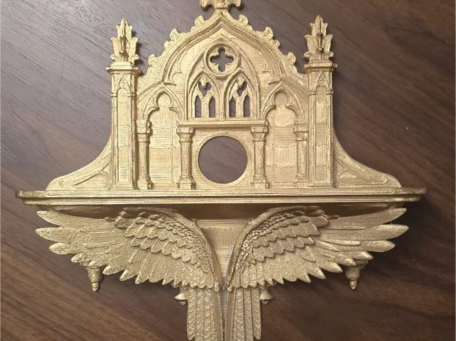 Cathedral Wings Wall Shelf