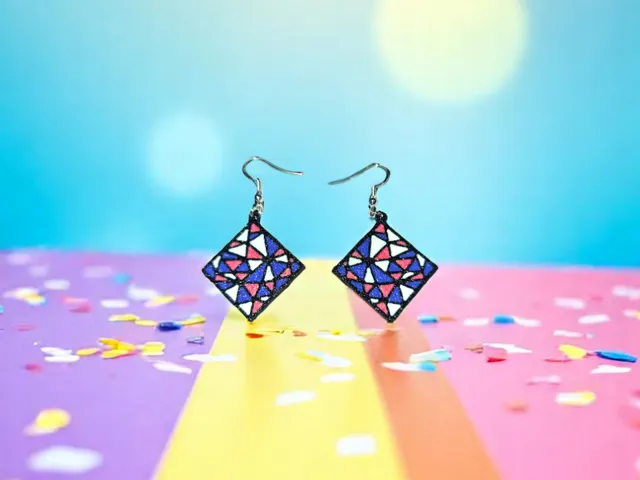 Square earrings