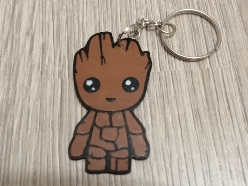 Cute Baby Groot Keychain AMS