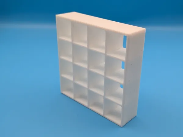 Miniature étagère Ikea Kallax 4x4 (échelle 1/24)