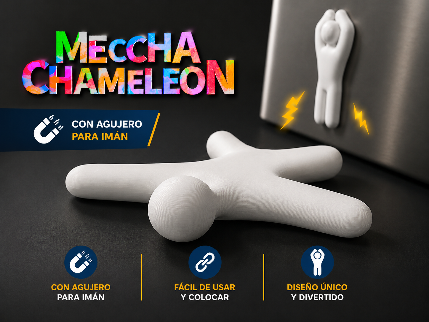 MECCHA CHAMELEON FIGURA 4 | CON AGUJERO PARA IMAN