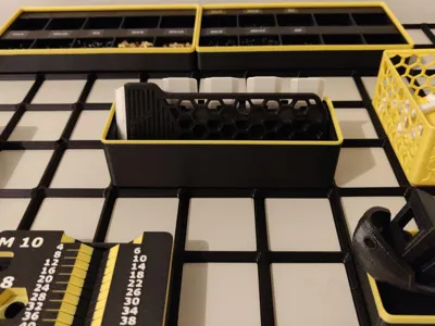 Gridfinity Holder for Bed Scraper XL