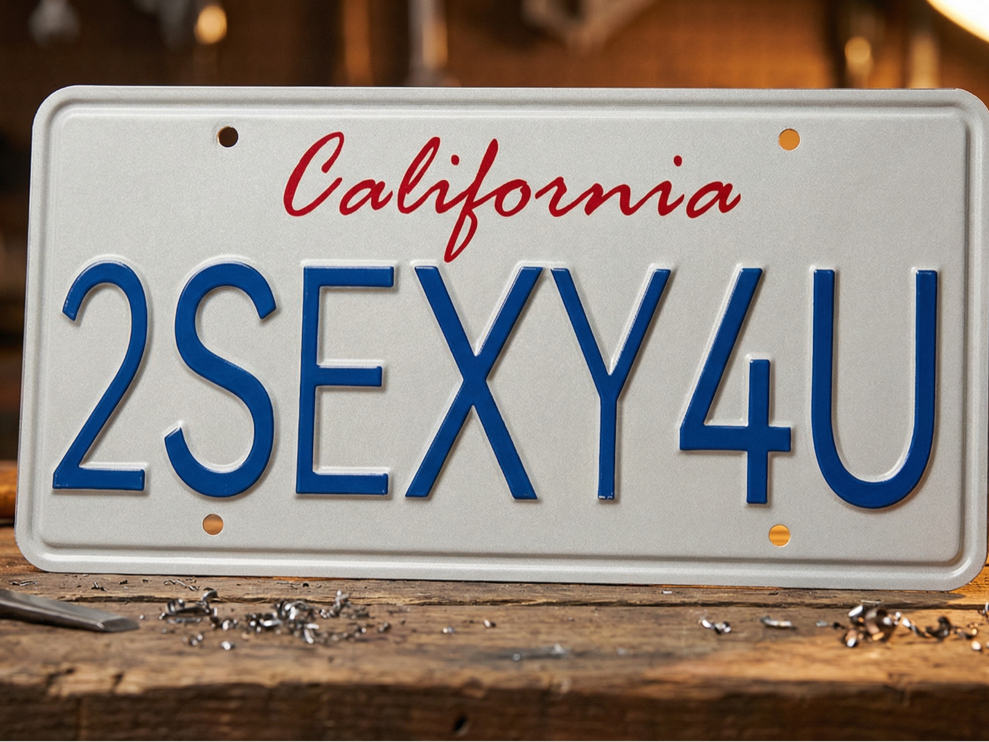 California License Plate "2SEXY4U" - Wall Decor