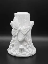 Butterfly On Stump Solar Light Holder