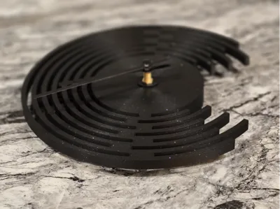 Silent Spiral Wall Clock