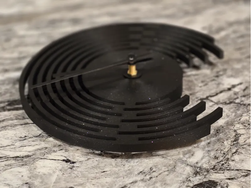 Silent Spiral Wall Clock