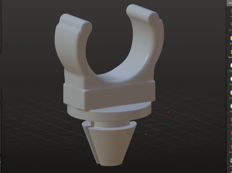Hood rod/prop clip